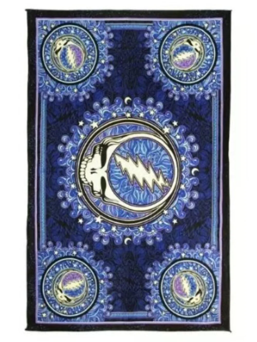 Grateful Dead 3D Steal Your Face Tapestry ~ 100% Cotton ~ 30” x 45” ~ Brand New!